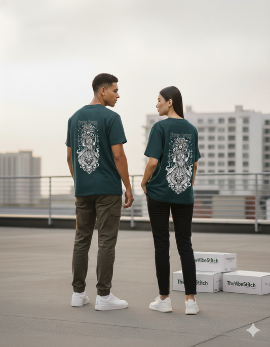 "Ancient Deity" Heavyweight Graphic Tee | 240 GSM Unisex Streetwear