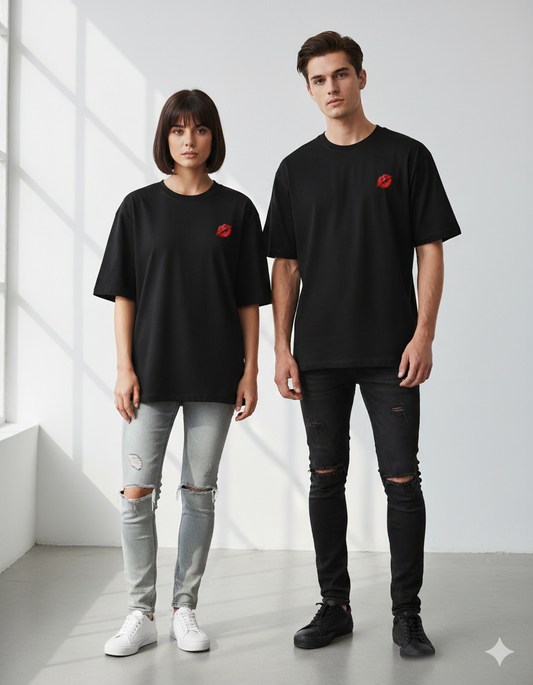 "Love & Kisses" Heavyweight Graphic Tee | 240 GSM Streetwear