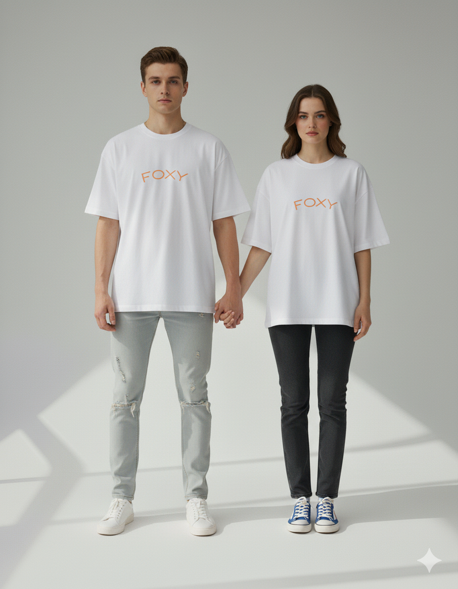 "Foxy" Biker Fox Graphic Tee | 180 GSM Unisex Streetwear