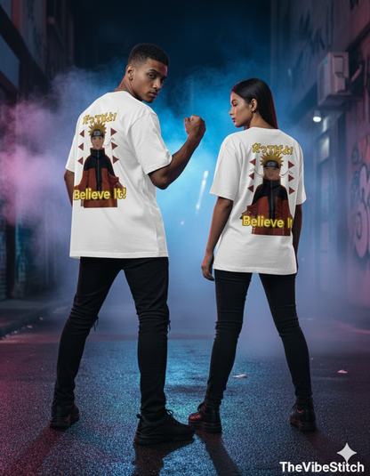 "Believe It!" Naruto Heavyweight Graphic Tee | 240 GSM Anime Streetwear