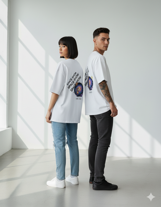 "Capybara Space Show" Heavyweight Graphic Tee | 240 GSM Unisex Streetwear