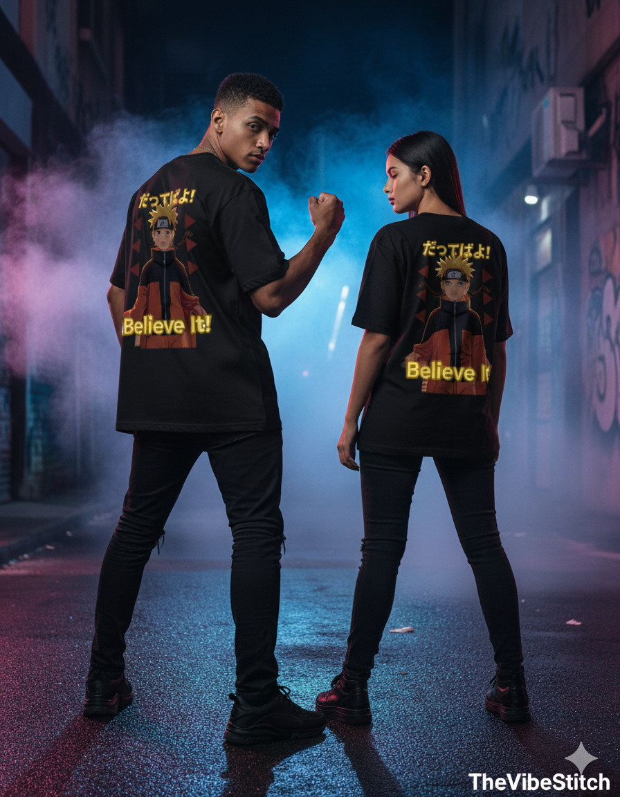 "Believe It!" Naruto Heavyweight Graphic Tee | 240 GSM Anime Streetwear