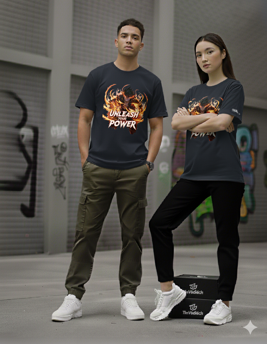 "Unleash Your Power" Graphic Tee | 180 GSM