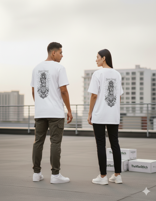 "Ancient Deity" Heavyweight Graphic Tee | 240 GSM Unisex Streetwear