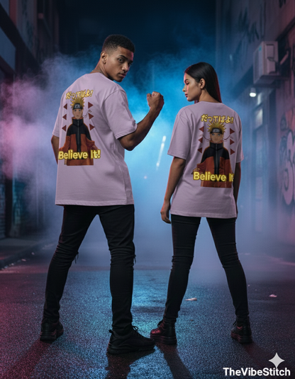 "Believe It!" Naruto Heavyweight Graphic Tee | 240 GSM Anime Streetwear