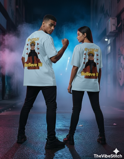 "Believe It!" Naruto Heavyweight Graphic Tee | 240 GSM Anime Streetwear