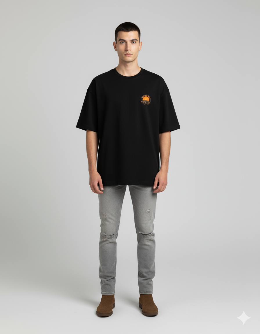 Vintage "Road Warrior" Car Tee | Retro Desert Sunset Graphic Shirt Unisex Wear