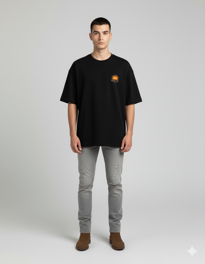 Vintage "Road Warrior" Car Tee | Retro Desert Sunset Graphic Shirt Unisex Wear