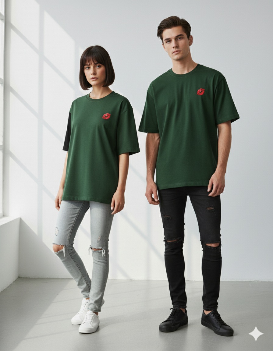 "Love & Kisses" Heavyweight Graphic Tee | 240 GSM Streetwear