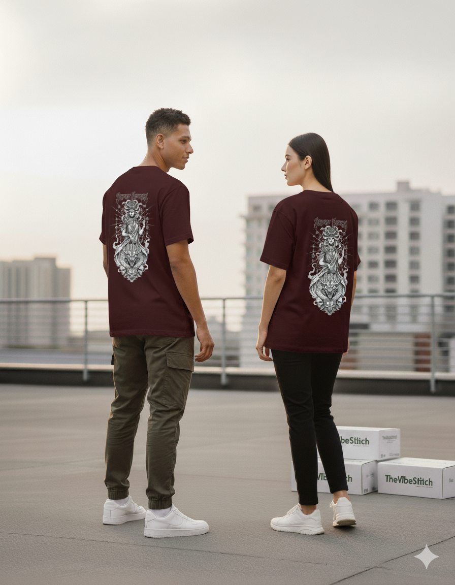 "Ancient Deity" Heavyweight Graphic Tee | 240 GSM Unisex Streetwear