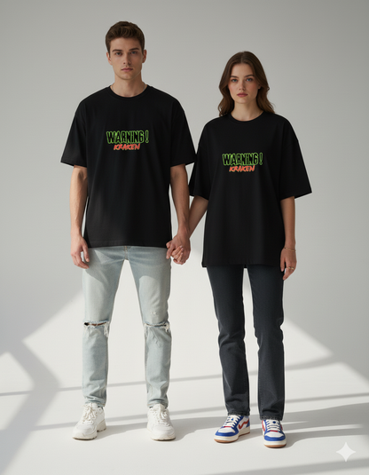 "Beware the Kraken" Heavyweight Graphic Tee | 260 GSM Unisex Streetwear