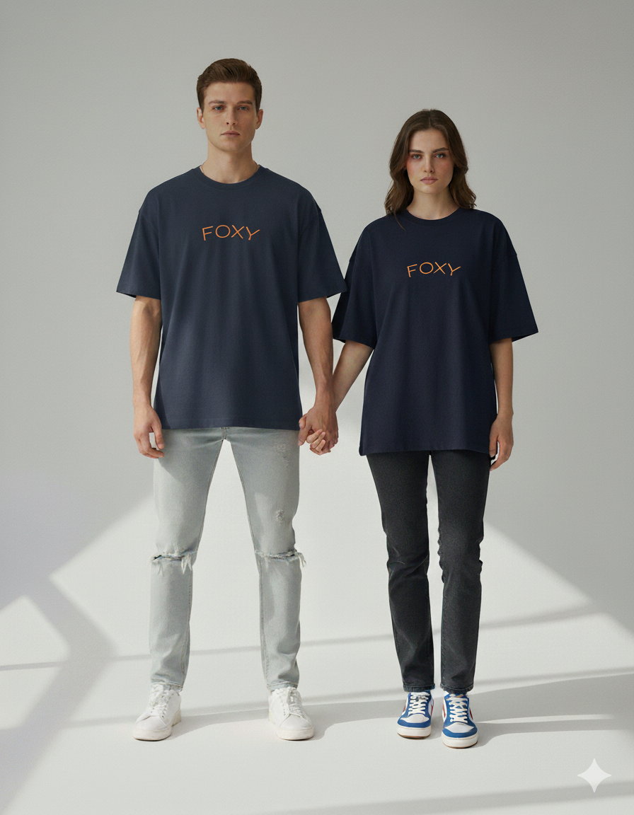 "Foxy" Biker Fox Graphic Tee | 180 GSM Unisex Streetwear