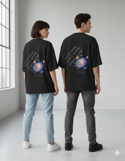 "Capybara Space Show" Heavyweight Graphic Tee | 240 GSM Unisex Streetwear