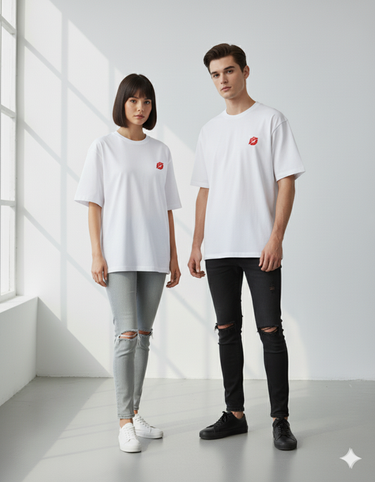 "Love & Kisses" Heavyweight Graphic Tee | 240 GSM Streetwear